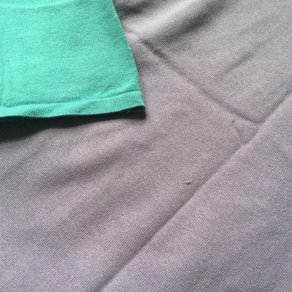 Silk blend tee shirts, teal + purple, XL set of 2 - Picture 6 of 6